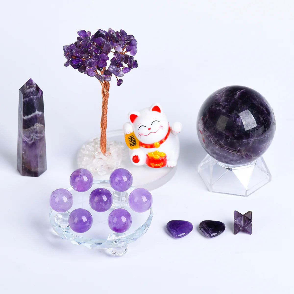 [Calm & Clarity] Amethyst Energy Set