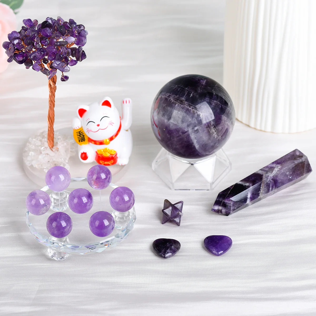 [Calm & Clarity] Amethyst Energy Set
