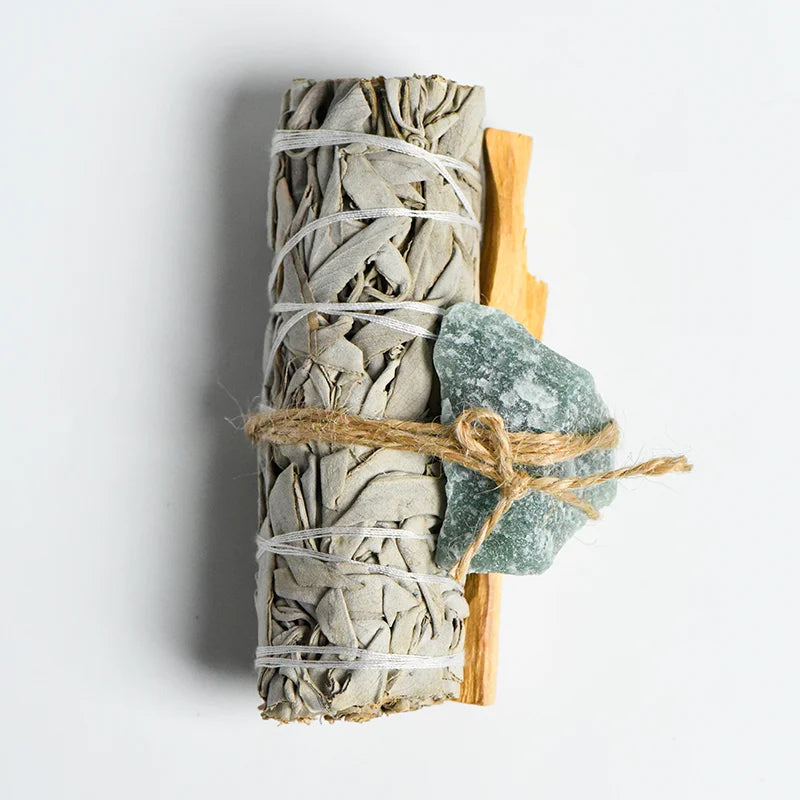 Sage + Palo Santo + Raw Crystals Cleansing & Healing Set