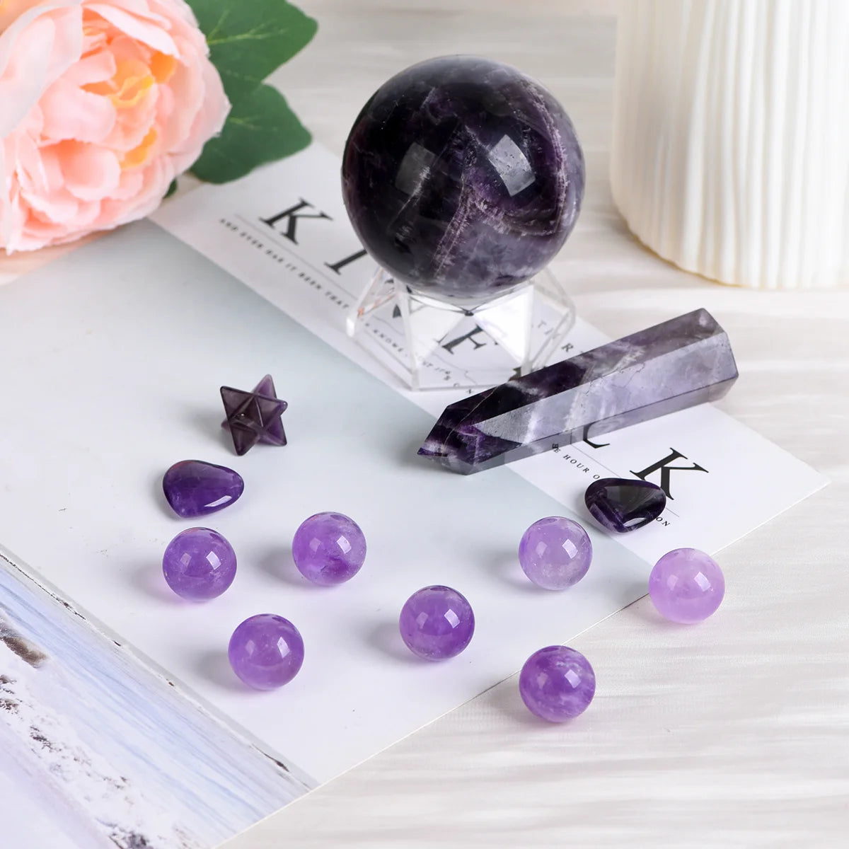[Calm & Clarity] Amethyst Energy Set
