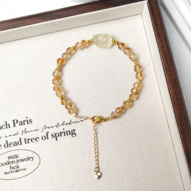 Pixiu Abundance · Citrine Bracelet