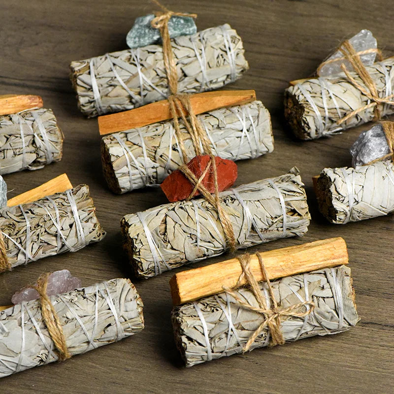 Sage + Palo Santo + Raw Crystals Cleansing & Healing Set