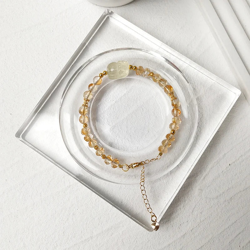 Pixiu Abundance · Citrine Bracelet