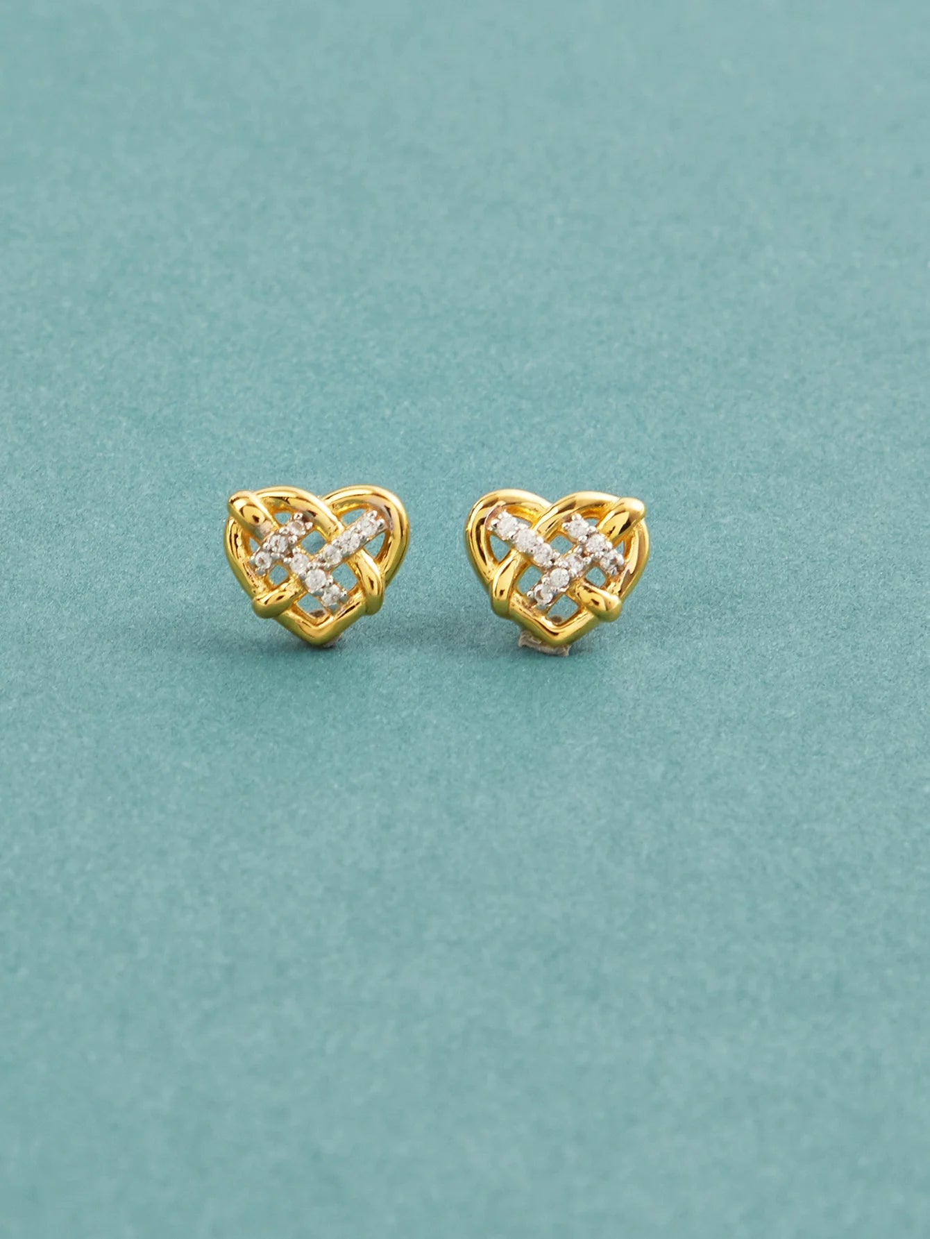 Celtic Knot Heart Studs