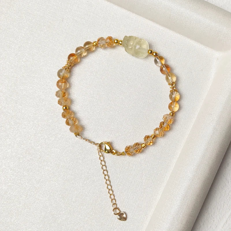 Pixiu Abundance · Citrine Bracelet
