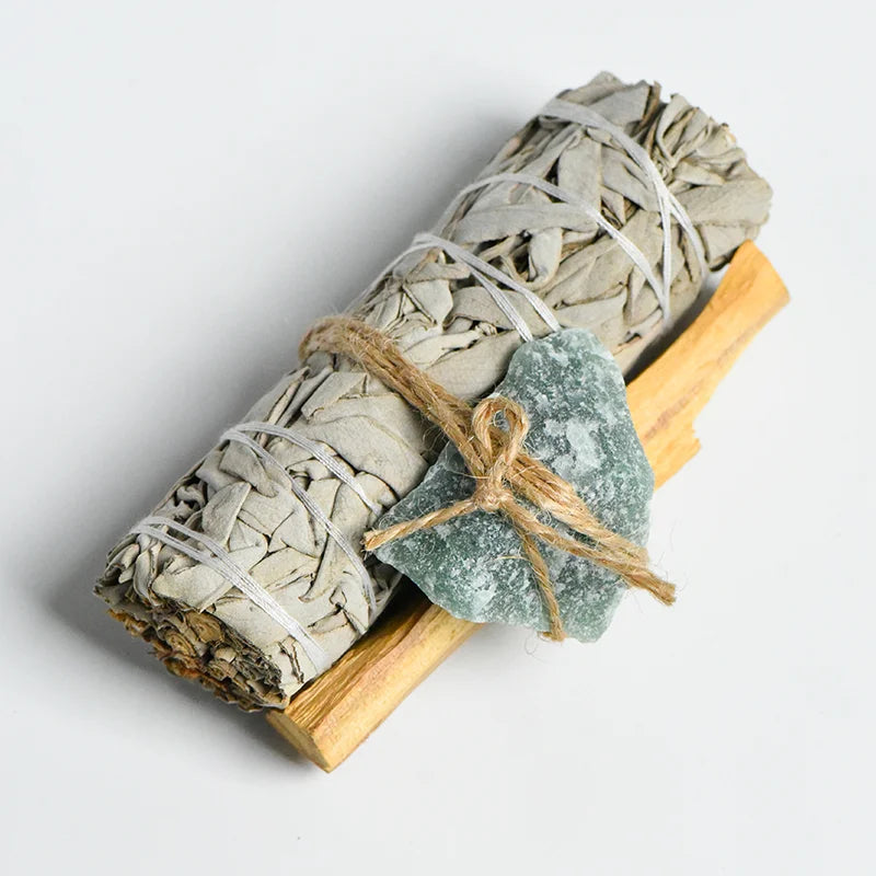 Sage + Palo Santo + Raw Crystals Cleansing & Healing Set