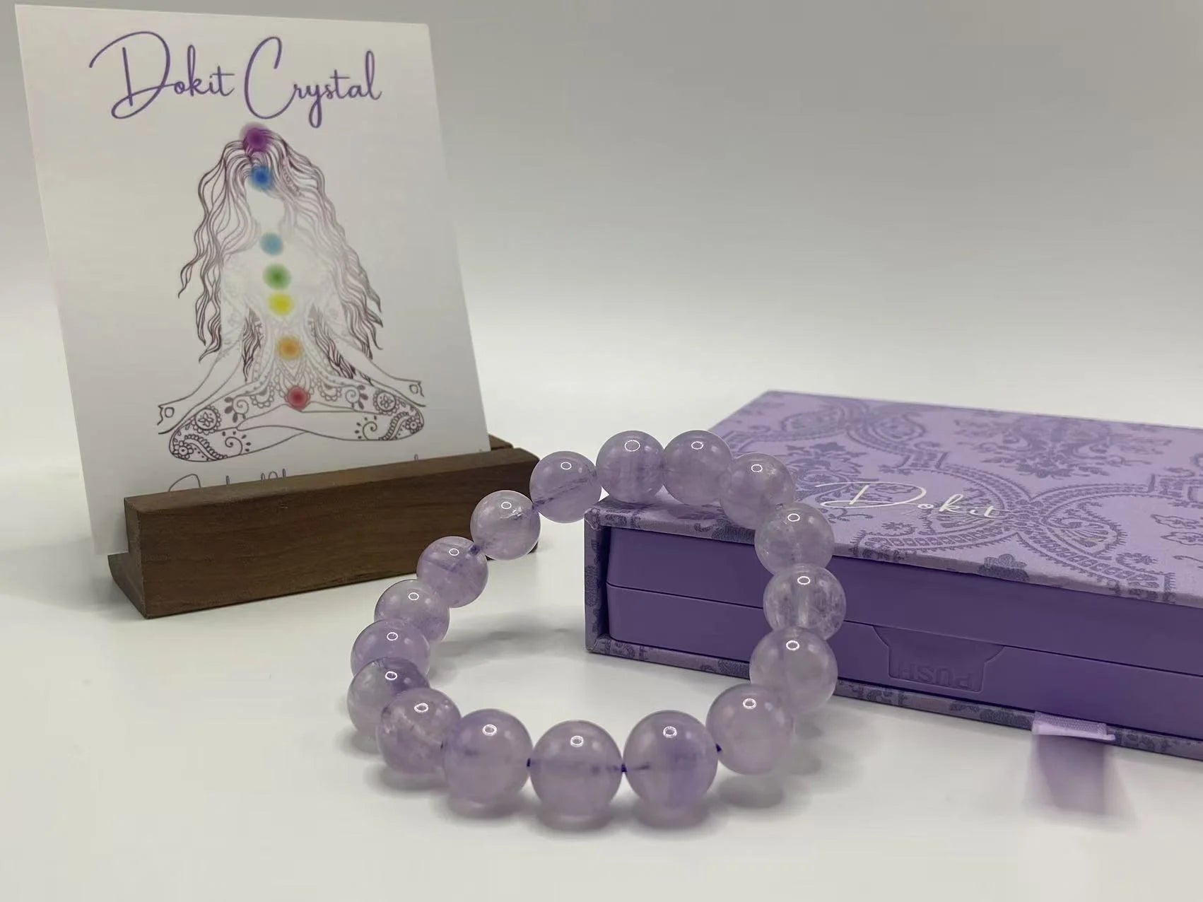 Lavender Amethyst Bracelet · Calm & Protection